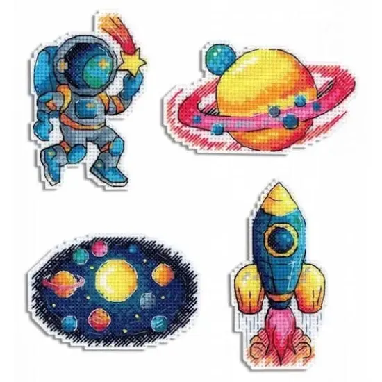 MP Studia Space Plastic Canvas Counted Cross Stitch Kit {1}
