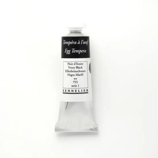 Sennelier Ivory Black Egg Tempera Tube, 34mL {1}