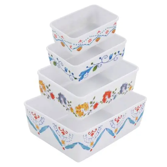 Gibson Home&reg; 8-Piece Anaya Rectangular Nesting Food Storage Set {6}