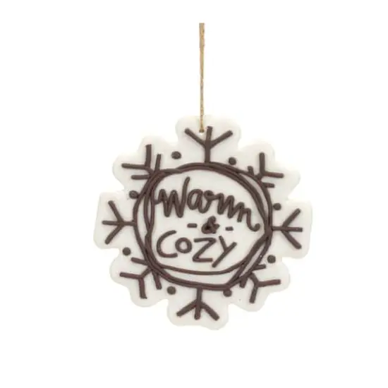 12 Pack Snowflake Sentiment Ornaments {3}