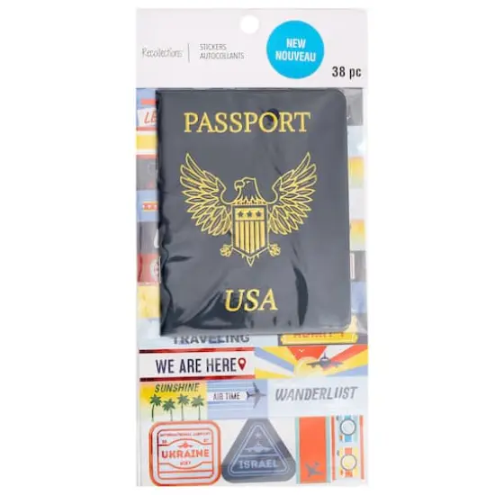 Passport & Travel Stickers by Recollections&trade; {1}
