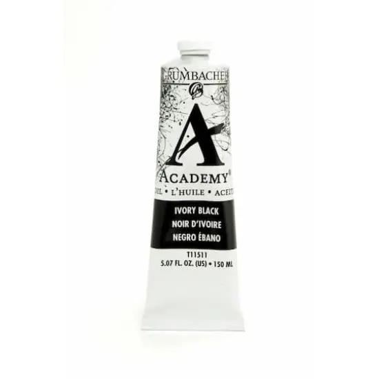 Grumbacher&reg; Academy&reg; Oil Color, 150mL Ivory Black {1}