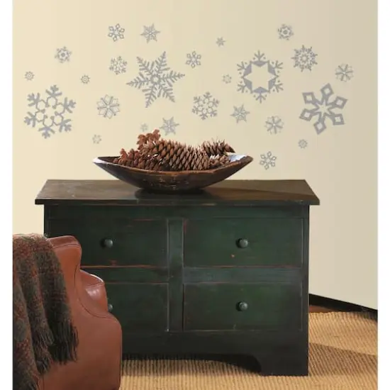 RoomMates Glitter Snowflakes Peel & Stick Wall Decals {5}
