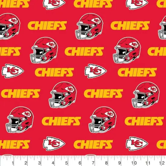 NFL Kansas City Chiefs Cotton Fabric {3}