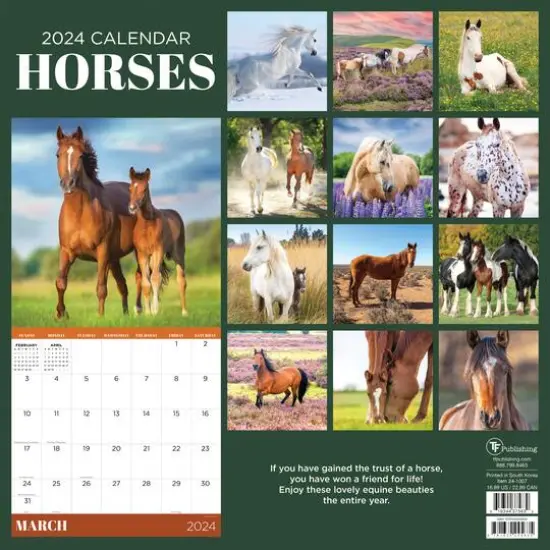 TF Publishing 2024 Horses Wall Calendar {3}