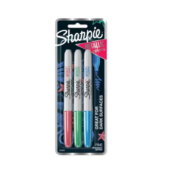 Sharpie&reg; Metallic Fine 3 Color Permanent Marker Set {1}