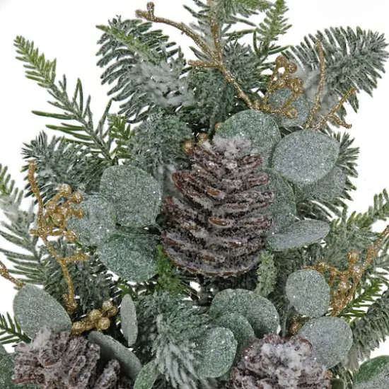 Glitter Frosted Pine & Eucalyptus Spray {4}