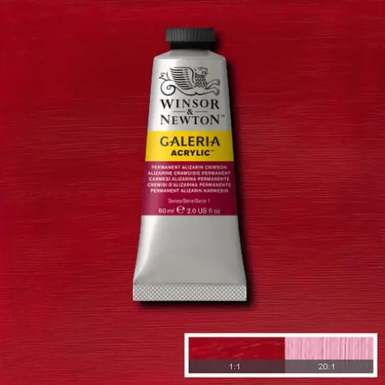 Winsor & Newton™ Galeria Acrylic™, 60mL Permanent Alizarin Crimson {3}