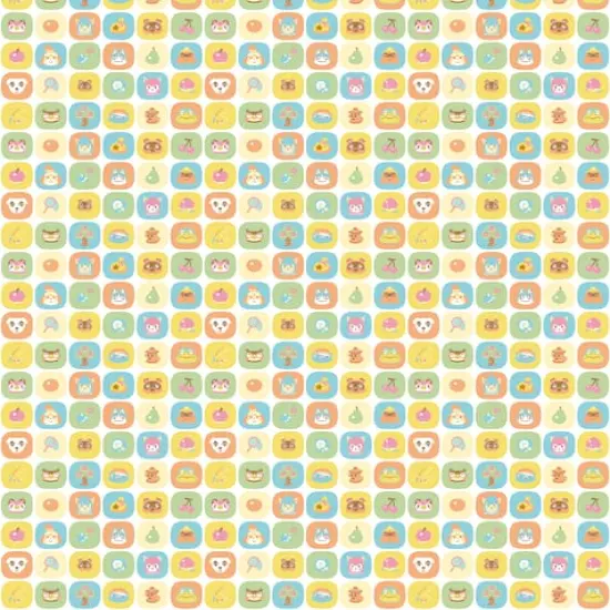 Nintendo Animal Crossing Friends Cotton Fabric {3}