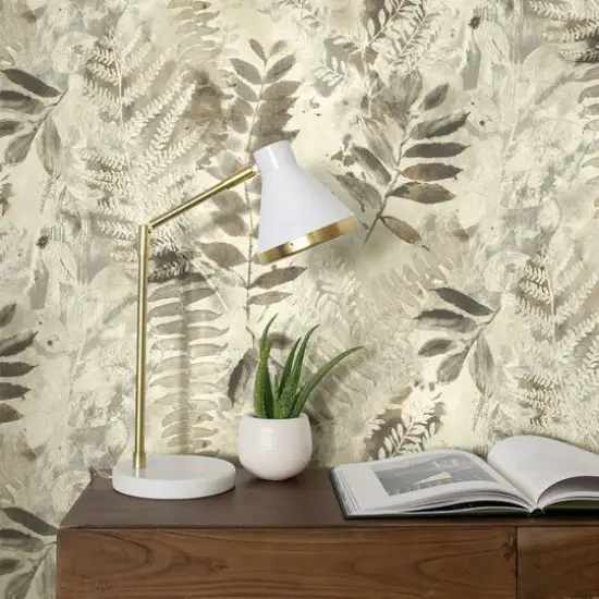 Surface Style Fern Memory Peel & Stick Wallpaper Latte {6}