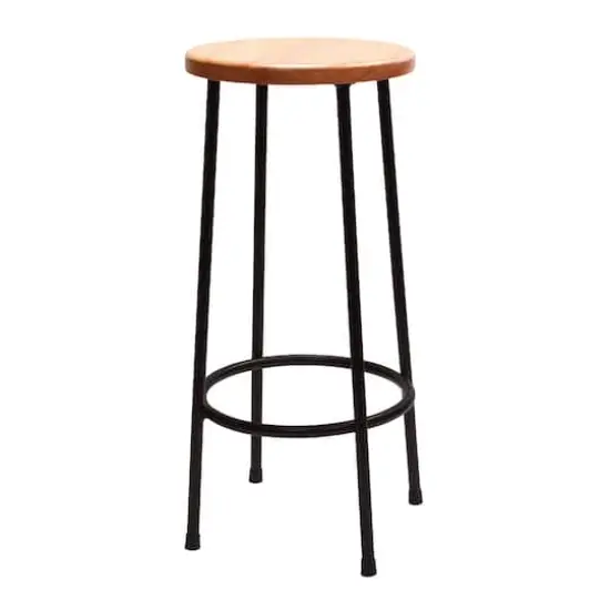 Jack Richeson 30" Round Top Steel & Lyptus Wood Stool {1}