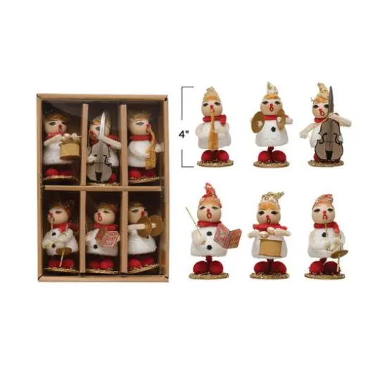 Hello Honey&reg; 4" Vintage Reproduction Marching Band Figurine Set with Instruments & Glitter {4}