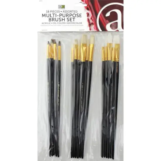 Art Advantage&reg; Multi-Purpose 18 Piece Brush Set {1}