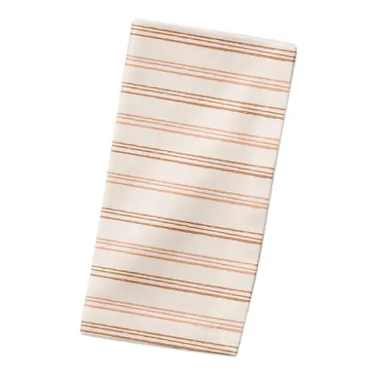 Rust Loose Lines 10" x 10" Cotton Twill Napkin {3}