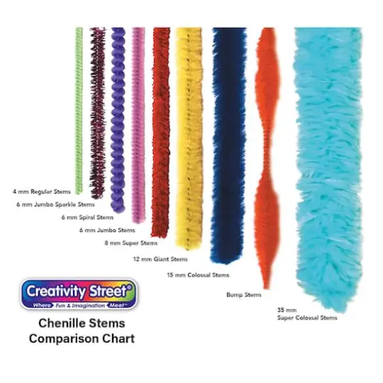 Creativity Street® Regular Chenille Stems, 12 Packs of 100 {4}