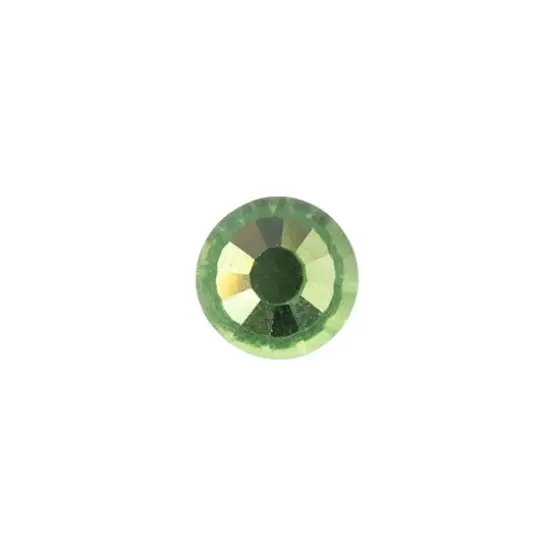 John Bead Crystal Lane SS12 Glass Round Flatback Rhinestones, 432ct. Peridot {3}
