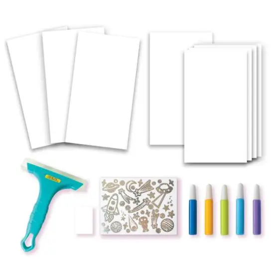 Creativity for Kids&reg; Outer Space Squeegeez Magic Reveal Art {3}