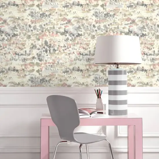 Surface Style Water Coloring Peel & Stick Wallpaper Sandcastle {8}