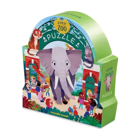 Crocodile Creek&reg; Day at the Zoo 48 Piece Jigsaw Puzzle {1}