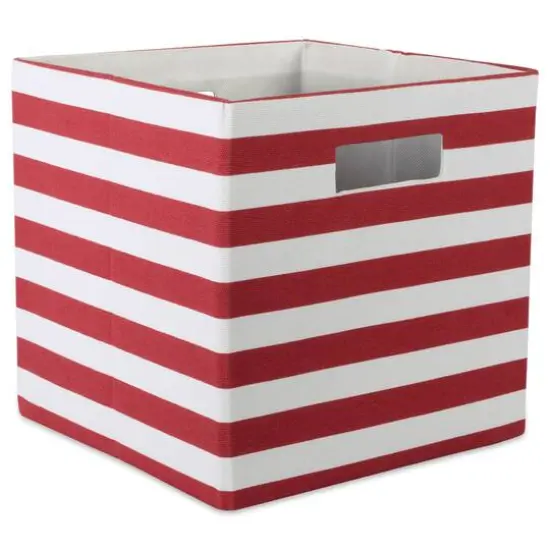 DII&reg; Striped Square Storage Cube Rose {2}