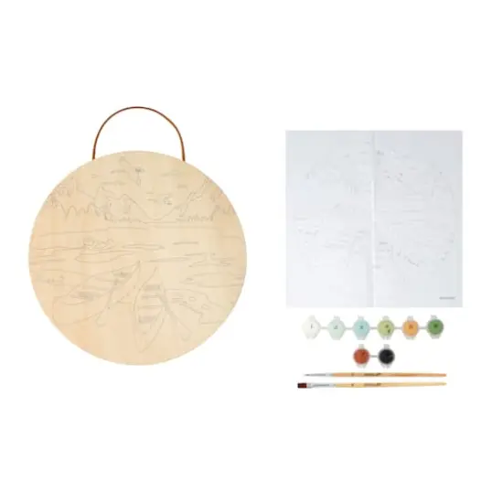 8" Canoe Paint-by-Number Plywood Surface Kit by Artist's Loft&reg; {3}