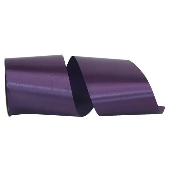 JAM Paper 4" x 50yd. Satin Allure Single Face Ribbon Plum {1}