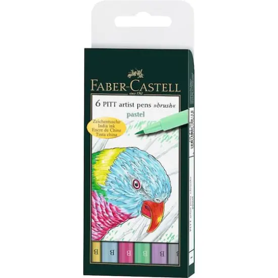 Faber-Castell&reg; PITT Artist Pens&reg; Pastel Brush Pen Set {1}