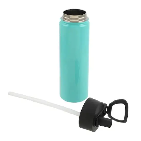 22oz. Stainless Steel Sublimation Water Bottle with Travel Lid by Make Market&reg; Mint Green {3}