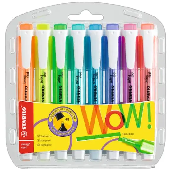 Stabilo&reg; Swing&reg; Cool 8 Color Highlighter Set {1}