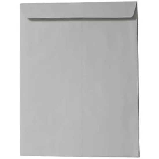 JAM Paper 9" x 12" Gray Kraft Open End Envelopes, 50ct. {1}