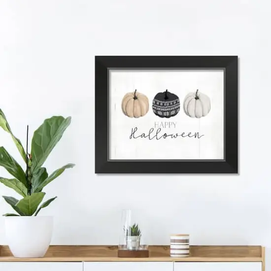 Pumpkins Halloween Print in Black Frame {4}