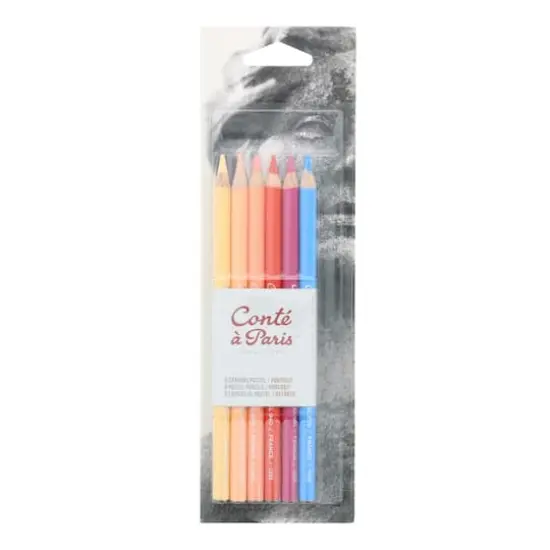 Cont&eacute; &agrave; Paris&trade; Portrait 6 Color Pastel Pencil Set {1}