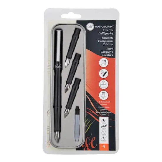 Manuscript Creative Calligraphy 4-Nib Set {1}
