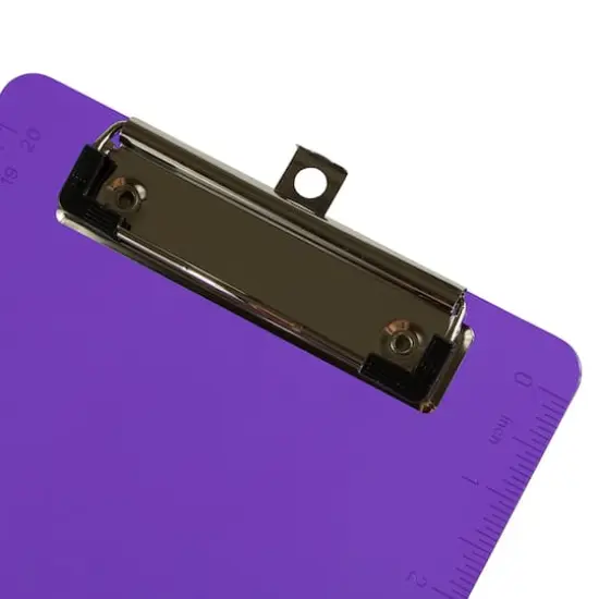 JAM Paper Mini Plastic Memo Clipboards, 12ct. Purple {5}