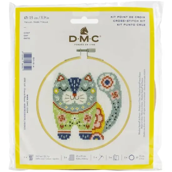 DMC&reg; Cat Cross Stitch Kit {1}