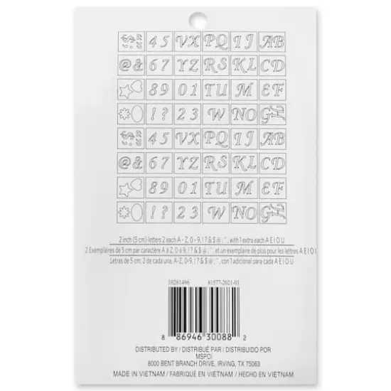 Craft Smart&trade; Stencils, 2" Wedding Alphabet {4}