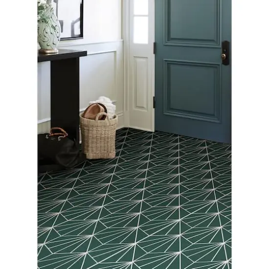 FloorPops Beryl Peel & Stick Floor Tiles {3}