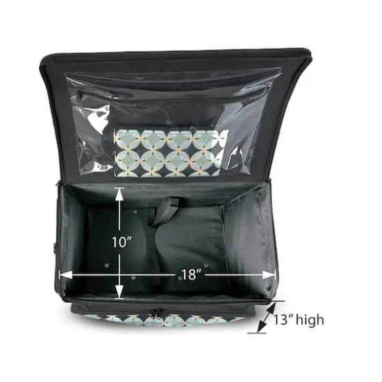 Dritz&reg; 4-Wheel Rolling Sewing Machine Tote {10}