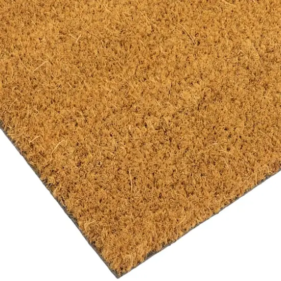 Red & Natural Love Natural Coir Outdoor Doormat {6}