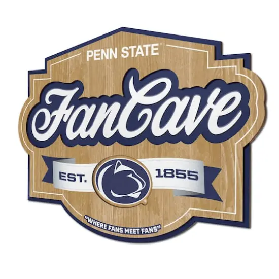 NCAA Fan Cave Sign Penn State Nittany Lions {1}