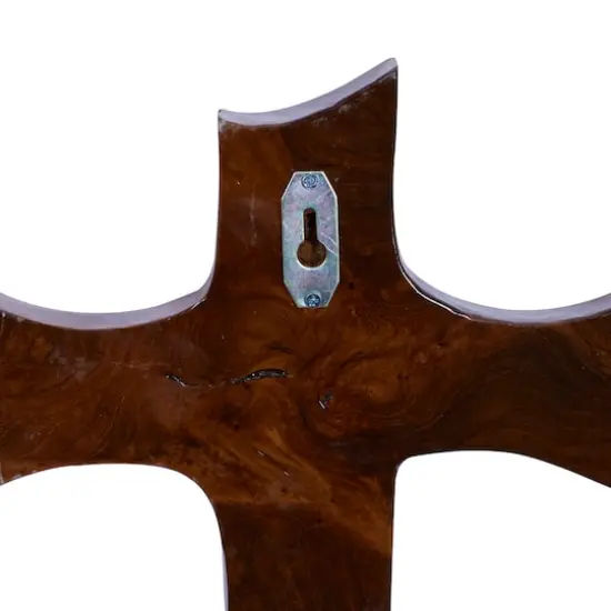 Brown Teak Wood Eclectic Style Wall Decor 14" x 10" x 1" {6}