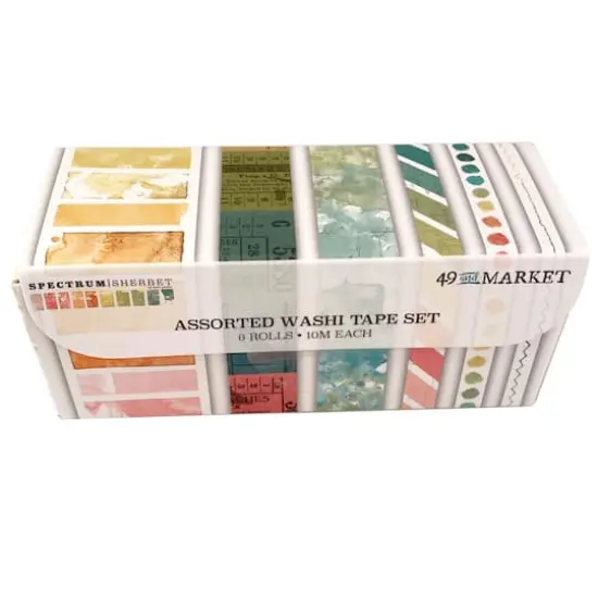 49 And Market Spectrum Sherbet Assortment Washi Tape Set, 6ct. {1}