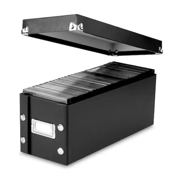 Snap-N-Store Black CD Box, 2ct. {4}