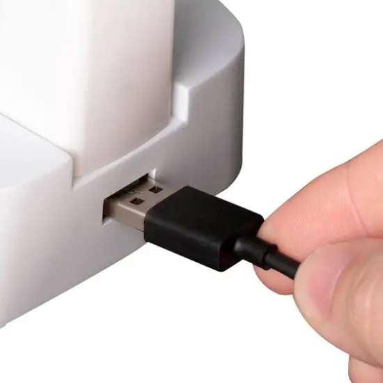 OttLite Wellness Series 26.25" White LED Desk Lamp with Charging Station {7}