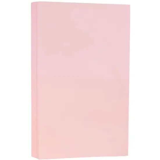 JAM Paper Matte 8.5" x 14" 28lb. Paper, 50 Sheets Baby Pink {1}