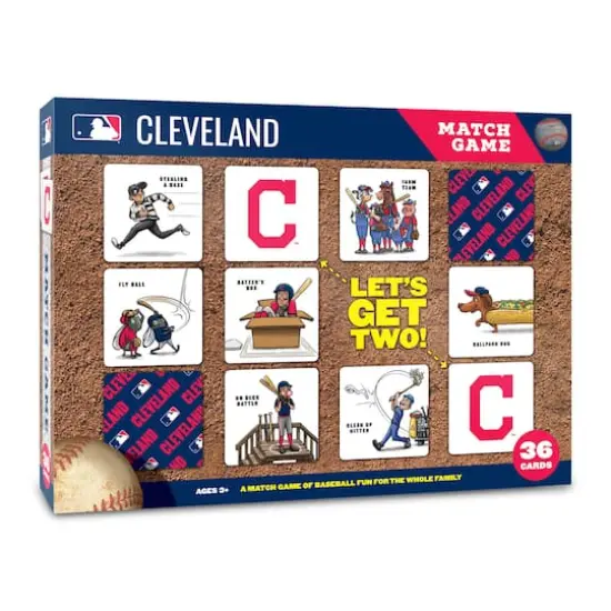 Major League Baseball Licensed Memory Match Game Cleveland Indians {1}