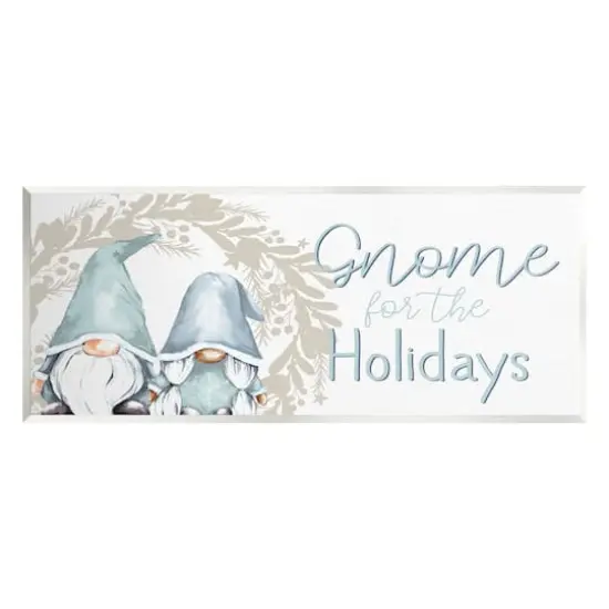 Stupell Industries Gnome For The Holidays Phrase Wall Plaque Art {1}