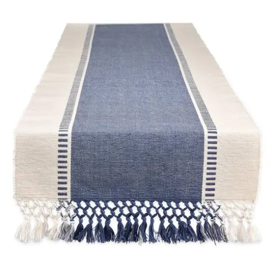DII&reg; 108" Dobby Stripe Table Runner Dark Green {2}