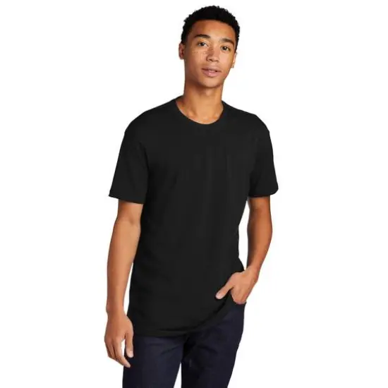 Next Level Neutrals Crew Neck Unisex Cotton T-Shirt Black {4}