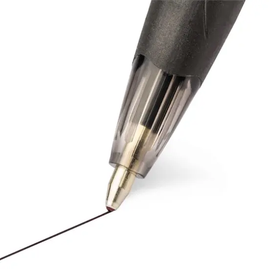 BIC&reg; Glide&trade; Black Medium Point 1mm Retractable Ball Pen, 12ct. {5}